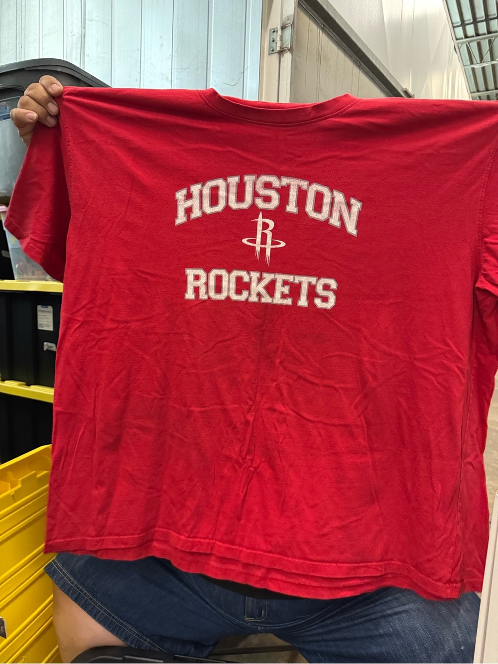 Houston Rockets Red Short Sleeve Crewneck T-Shirt